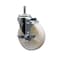 Service Caster 5 Nylon Wheel Swivel 7/16'' Grip Ring Stem Caster with Brake SCC-GR20S514-NYS-TLB-716138 - alternate 1